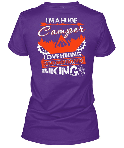 I'm A Huge Camper T Shirt, Mountain Biking T Shirt