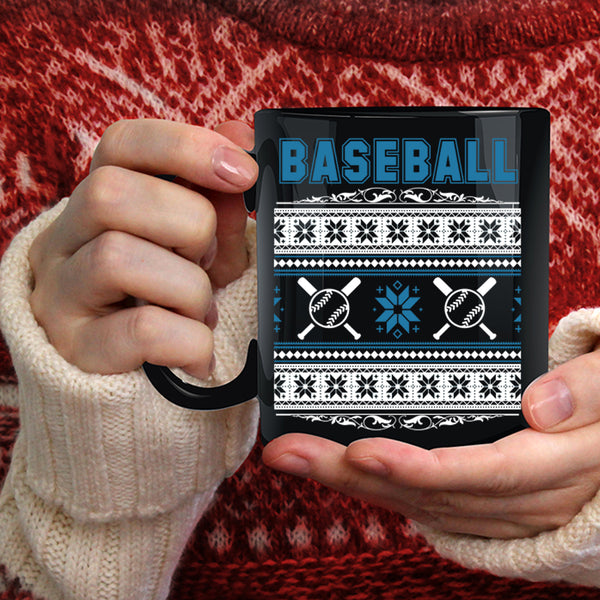 Baseball Coffee Mug, Christmas Humor  Coffee Cup