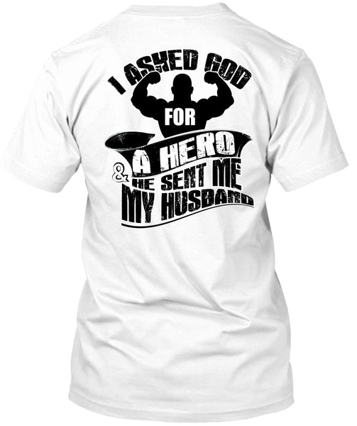 A black t-shirt with the shopify logo