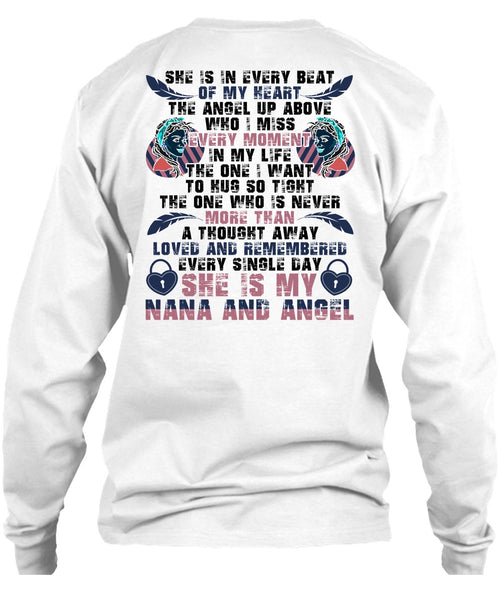 She Is My Nana And Angel T Shirt, I Love Nana T Shirt