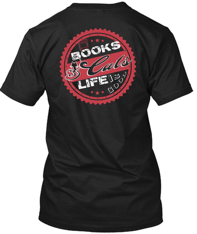 A black t-shirt with the shopify logo