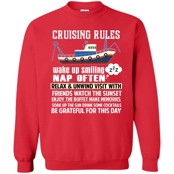 Wake Up Smiling Nap Often T Shirt, Coolest Cruising Sweatshirt