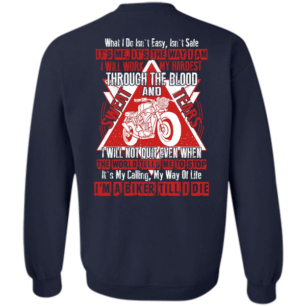 I Will Work My Hardest T Shirt, I Love Biking Sweatshirt