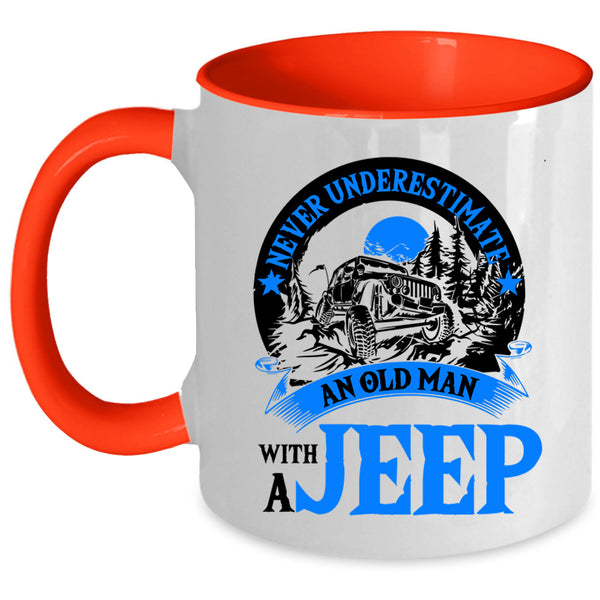 Funny Grandpas Coffee Mug, An Old Man With A Jeep Accent Mug