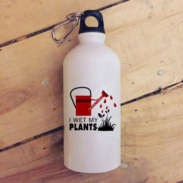 Sometimes I Wet My Plants 20 oz Stainless Steel Bottle,Cute Gardener Outdoor Sports Water Bottle
