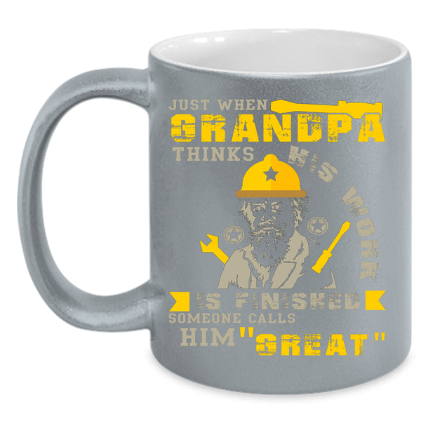 Awesome Grandpa Coffee Mug, Funny Gift For Grandpa Coffee Cup