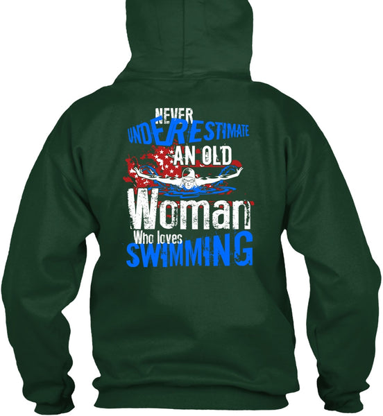 Old Woman Who Loves Swimming T Shirt, Being A Swimmer T Shirt