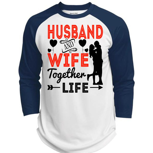 Husband And Wife Together Life T Shirt, I Love Husband T Shirt, Awesome T-Shirts  (Polyester Game Baseball Jersey)