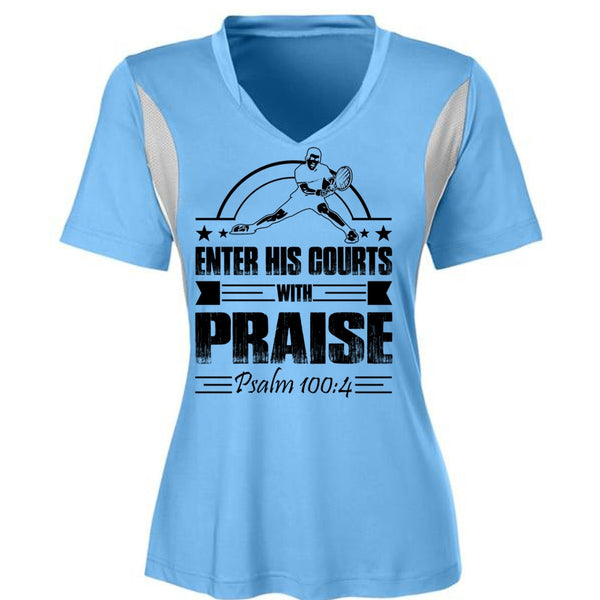 Enter His Courts With Praise T Shirt, I Love Tennis T Shirt, Awesome T-Shirts