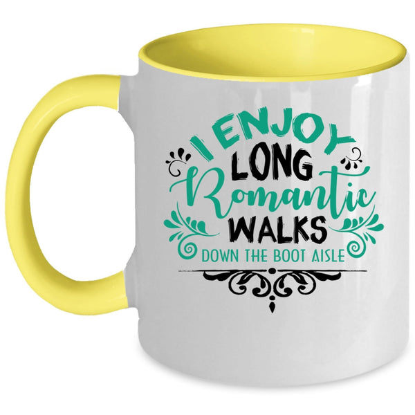 Cool Couple Coffee Mug, I Enjoy Long Romantic Accent Mug