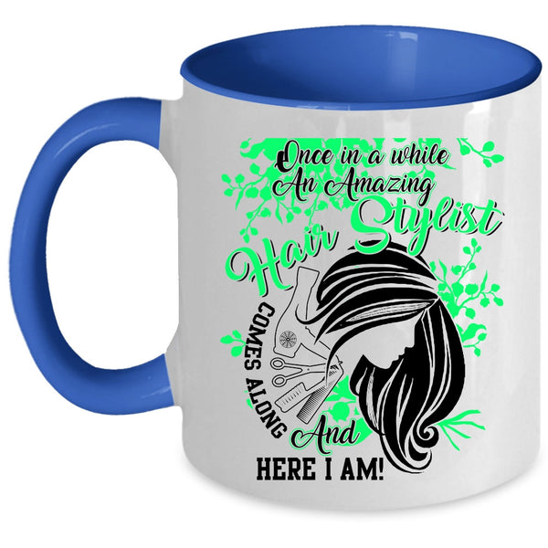 Cute Gift For Hairstylist Coffee Mug, Amazing Hair Stylist Accent Mug