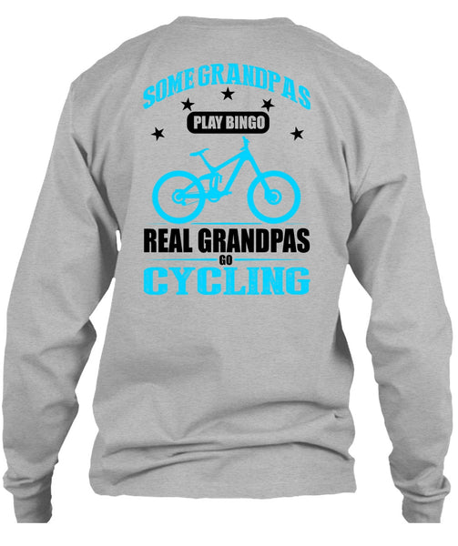 Real Grandpas Go Cycling T Shirt, I Love Biking T Shirt