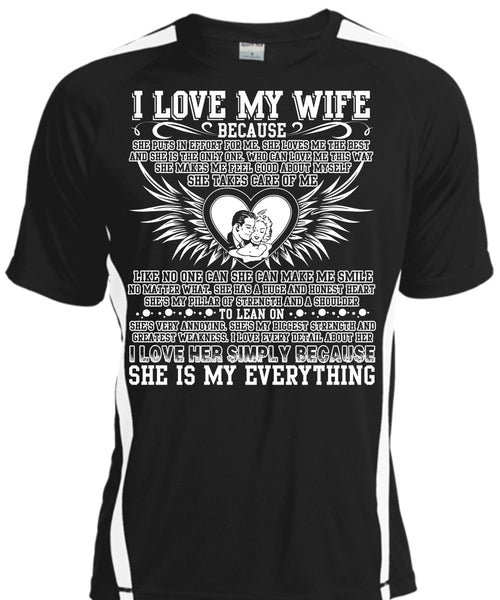 A black t-shirt with the shopify logo