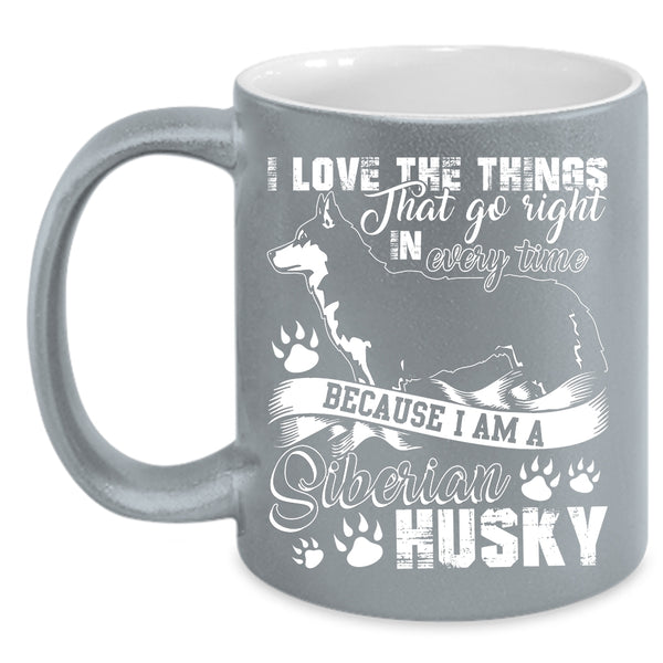 I Am A Siberian Husky Coffee Mug, Cute Siberian Husky Coffee Cup
