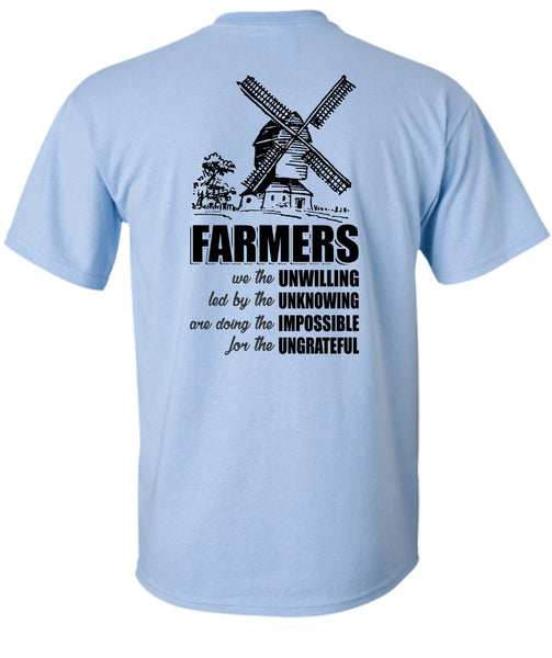 Farmers We The Unwilling T Shirt, I Love Farming T Shirt