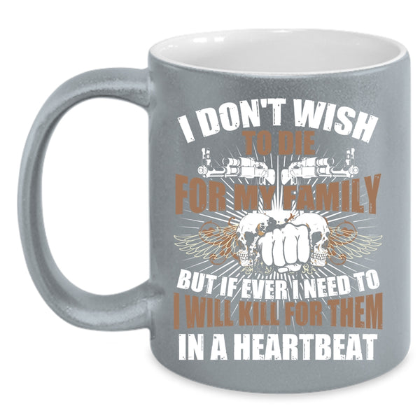 I Love My Family Coffee Mug, Awesome Gift For Gunner Coffee Cup