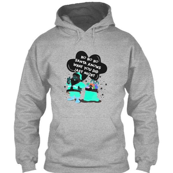 Santa Knows What You Did Last Night T Shirt, Merry Christmas T Shirt