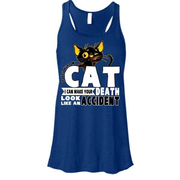 If You Hurt My Cat T Shirt, Coolest Cat Lover Tank Top