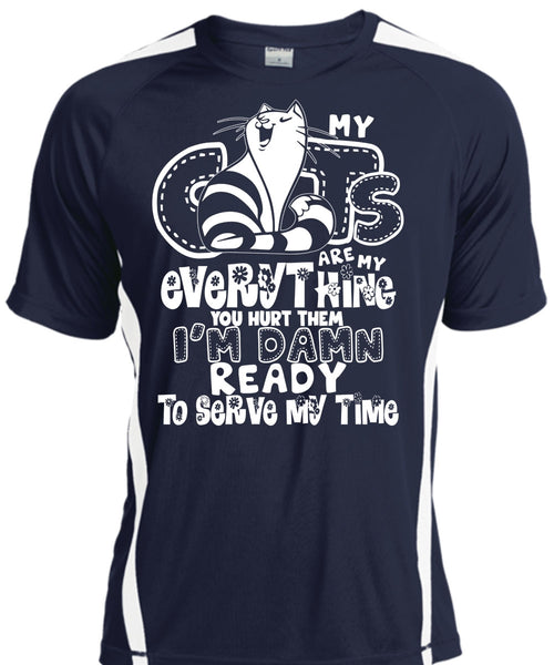 My Cats Are My Everything T Shirt, I'm Damn Ready To Serve My Time T Shirt, Cool Shirt