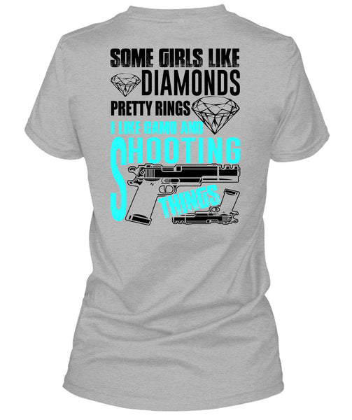 I Like Camo And Shooting Things T Shirt, I Love Gun T Shirt