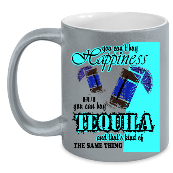 I Love Wine Coffee Mug, Tequila Make Me Happy Accent Mug