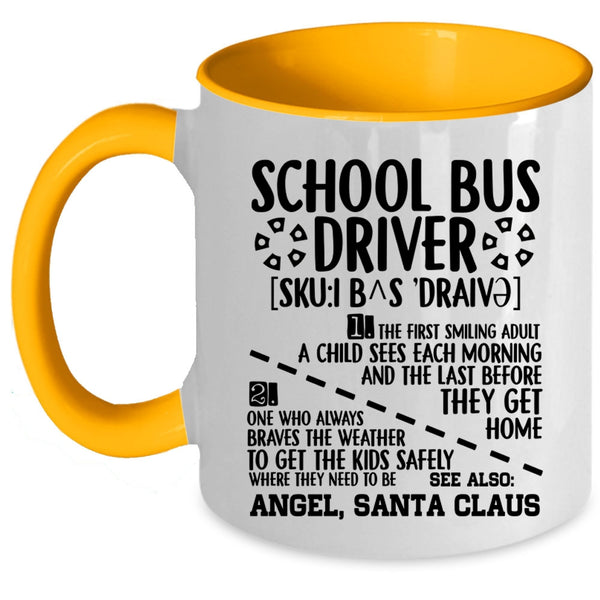Cute Gift For School Bus Driver Coffee Mug, School Bus Driver Accent Mug