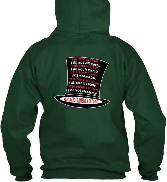 The Cat in the Hat T Shirt, I Will Read With A Goat T Shirt, Dr. Seuss T Shirt, I Will Read Here Or There T Shirt