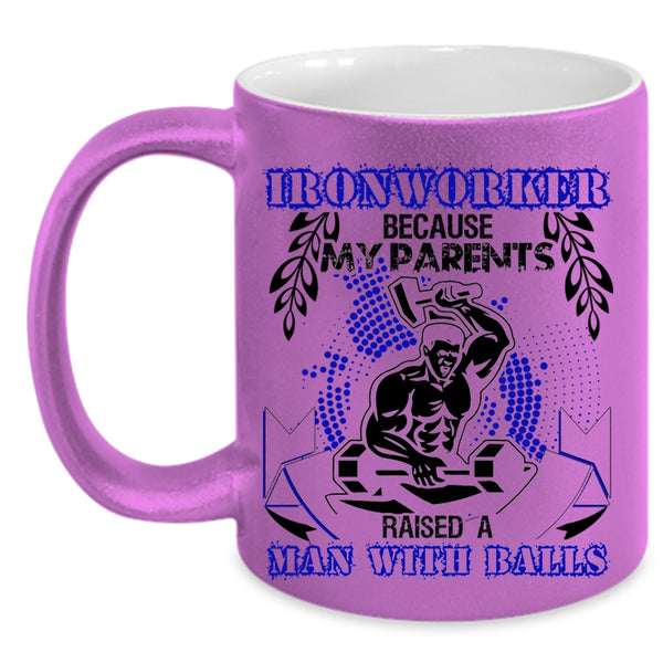 Cool Gift For Ironworkers Coffee Mug, Ironworker Accent Mug
