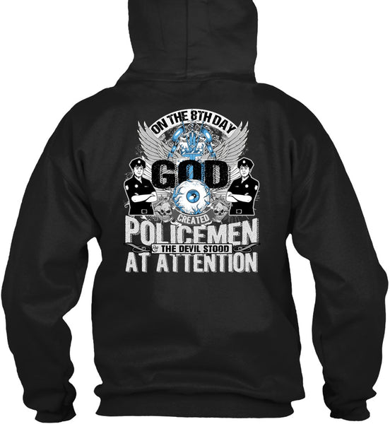 God Created Policemen T Shirt, I Love Police T Shirt