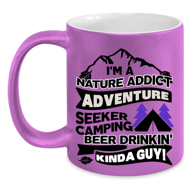 I Love Camping Coffee Mug, I'm A Kinda Guy Accent Mug