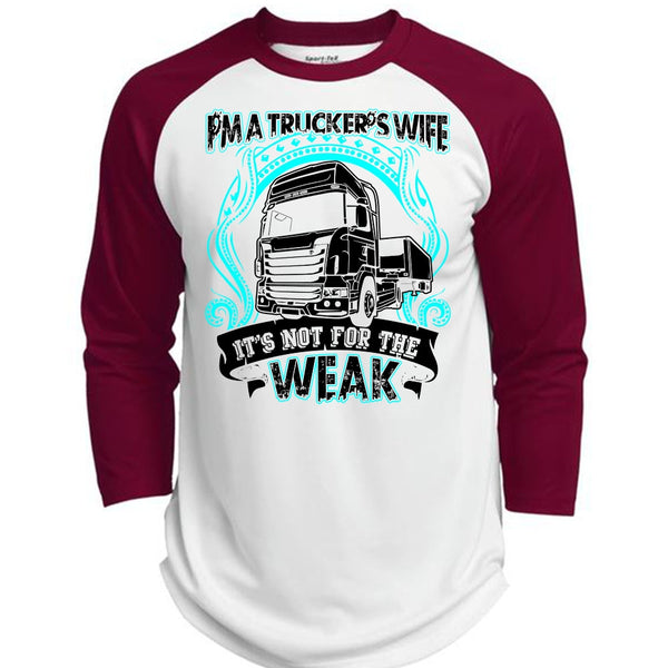 I'm A Trucker's Wife T Shirt, I Love Wife T Shirt, Awesome T-Shirts  (Polyester Game Baseball Jersey)