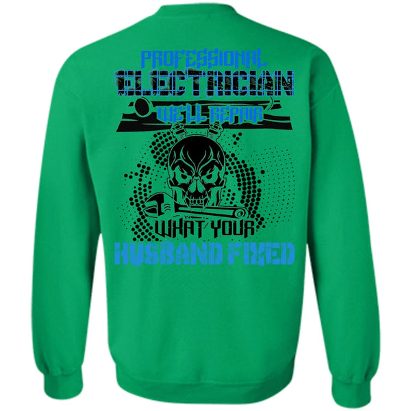 I Love Electrician T Shirt, Professional Electrician Sweatshirt