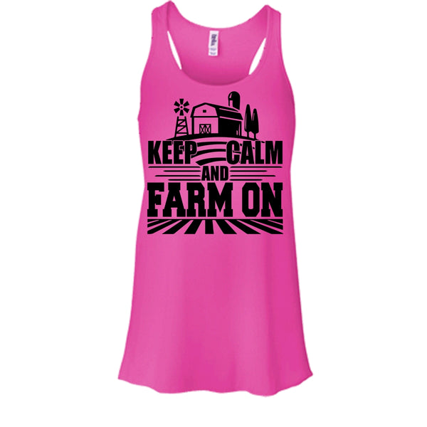 Keep Calm And Farm On T Shirt, Gift For Farmer T Shirt, Awesome t-shirts