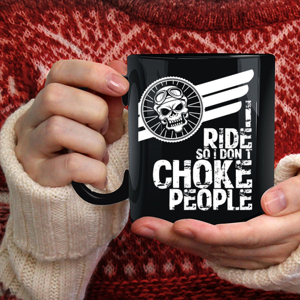 I Ride Coffee Mug, Cool Gift For Equestrians Coffee Cup