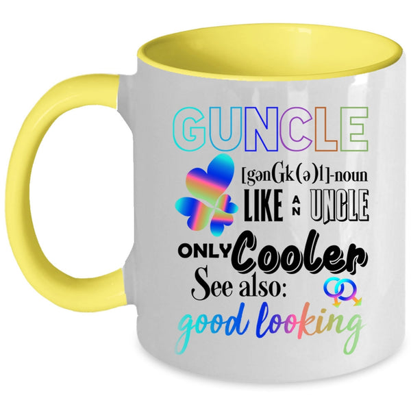 Like An Uncle Only Cooler Coffee Mug, Guncle Accent Mug