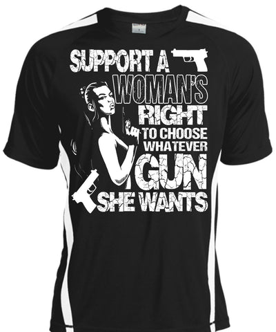 A black t-shirt with the shopify logo