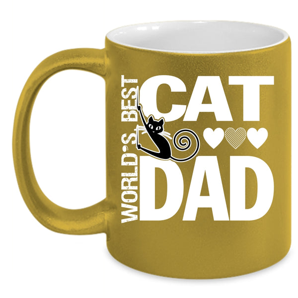 World's Best Cat Dad Mug, I Love My Cats Cup