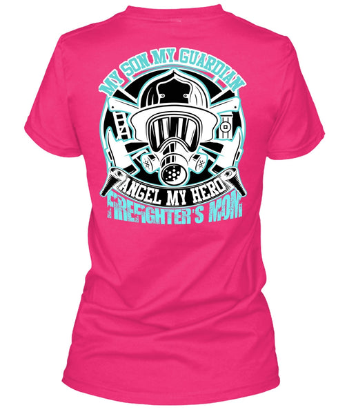 Firefighter's Mom T Shirt, I Love Firefighter T Shirt