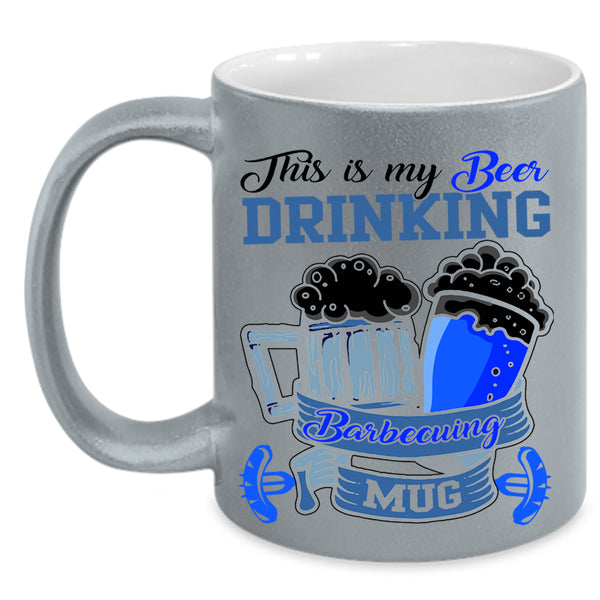 Outdoor Coffee Mug, This Is My Beer Drinking Barbecuing Accent Mug