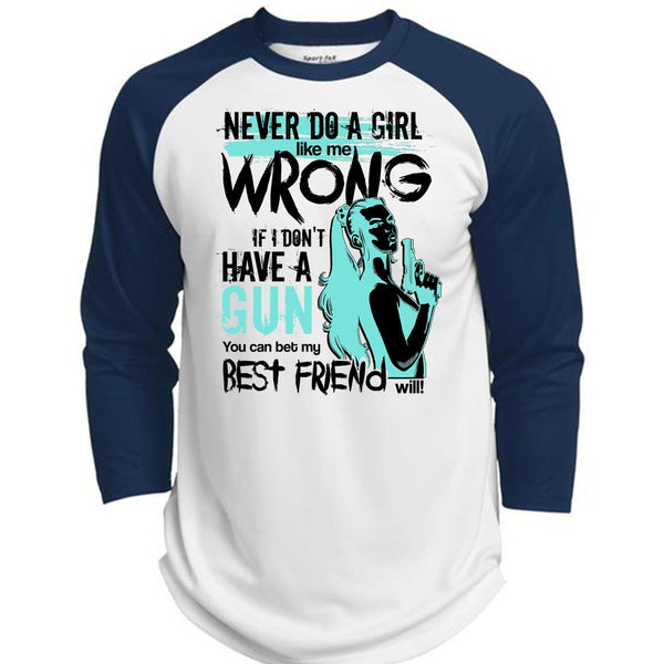 I Don't Have A Gun T Shirt, I Love Gunner T Shirt, Awesome T-Shirts  (Polyester Game Baseball Jersey)