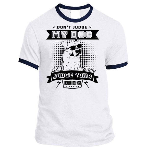 A black t-shirt with the shopify logo