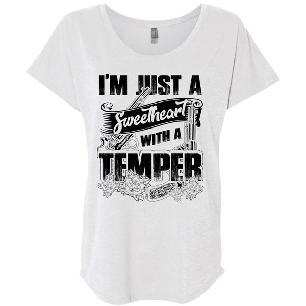 Sweetheart With A Temper T Shirt, I Love Hunting T Shirt, Awesome T-Shirts