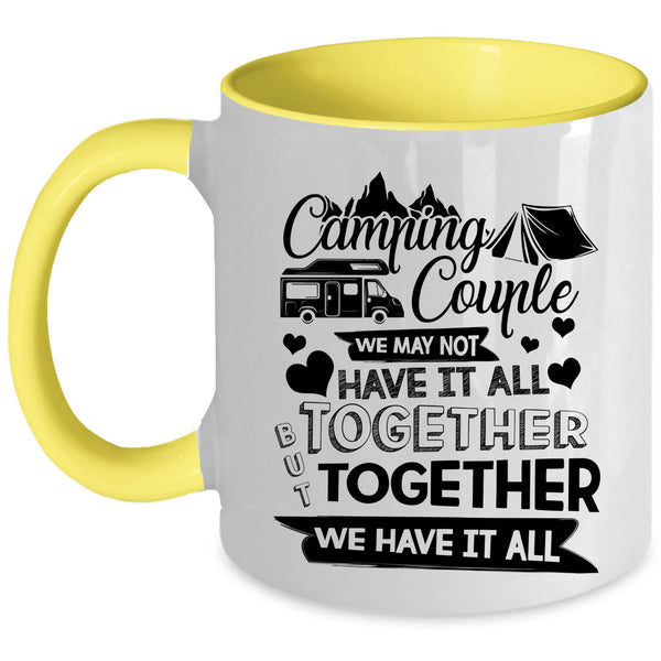 Cute Gift For Couple Coffee Mug, Camping Couple Accent Mug