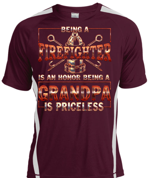 Being A Firefighter T Shirt, Grandpa Is Priceless T Shirt, Cool Shirt