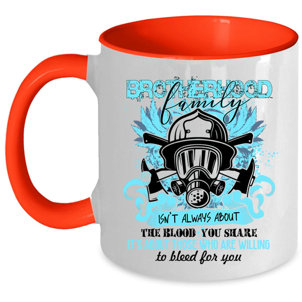 Awesome Gift For Fireman Coffee Mug, Brotherhood Family Accent Mug