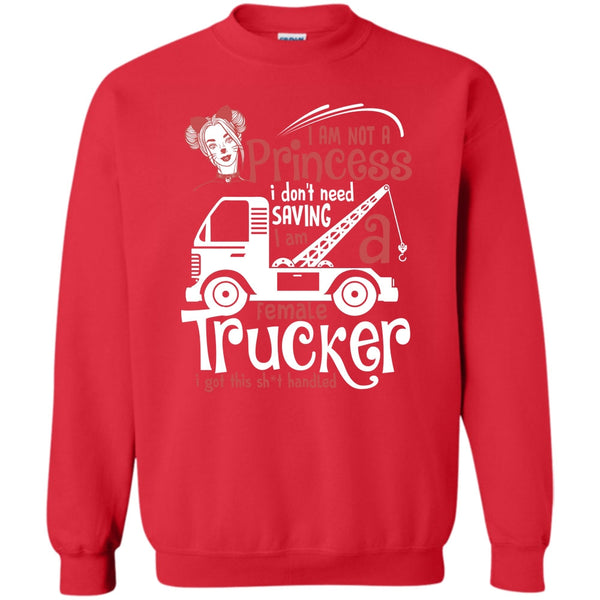 I'm Female Trucker T Shirt, Coolest Trucker Sweatshirt
