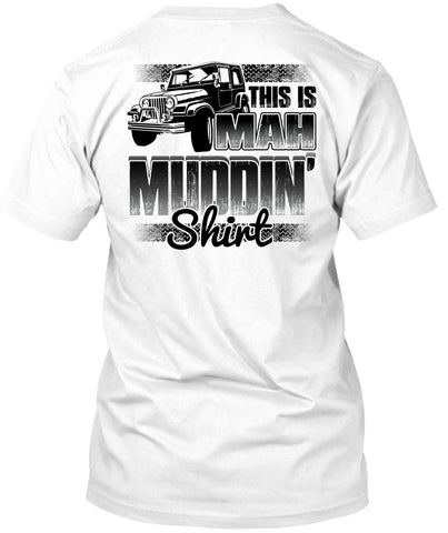 A black t-shirt with the shopify logo