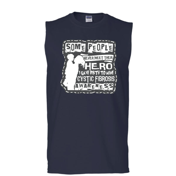 I Gave Birth To Mine T Shirt, Mom And Son Tank Top (Men's Cotton Sleeveless)