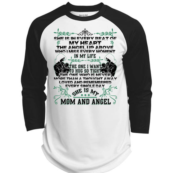 A black t-shirt with the shopify logo