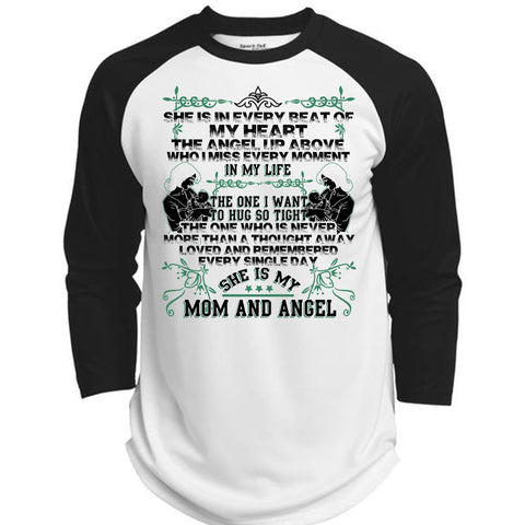 A black t-shirt with the shopify logo